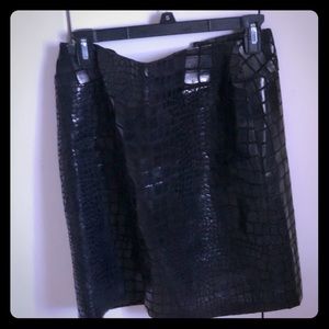 Alligator print unique skirt